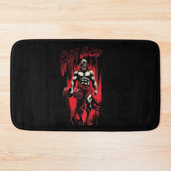 Item preview, Red Dumbbell Ancient Greek God Zeus Gym God designed and sold by RedDesignSyc.