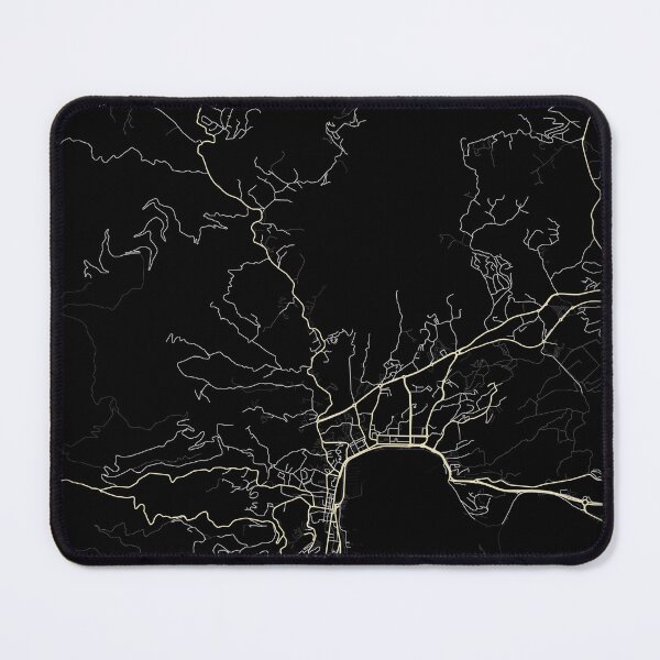 Item preview, Ajaccio Map Black and white designed and sold by Jerhus.