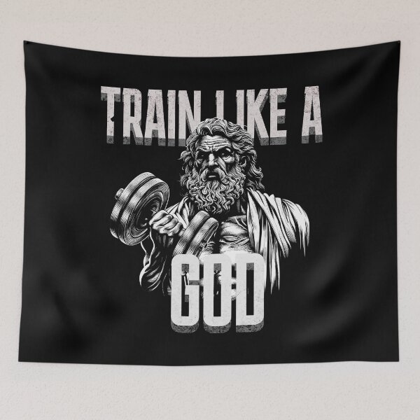 Item preview, Train like a God Dumbbell Ancient Greek God Zeus Gym God designed and sold by RedDesignSyc.
