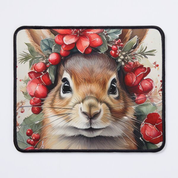 Item preview, Snowy Splendor Festive Squirrel designed and sold by Nalaxation.