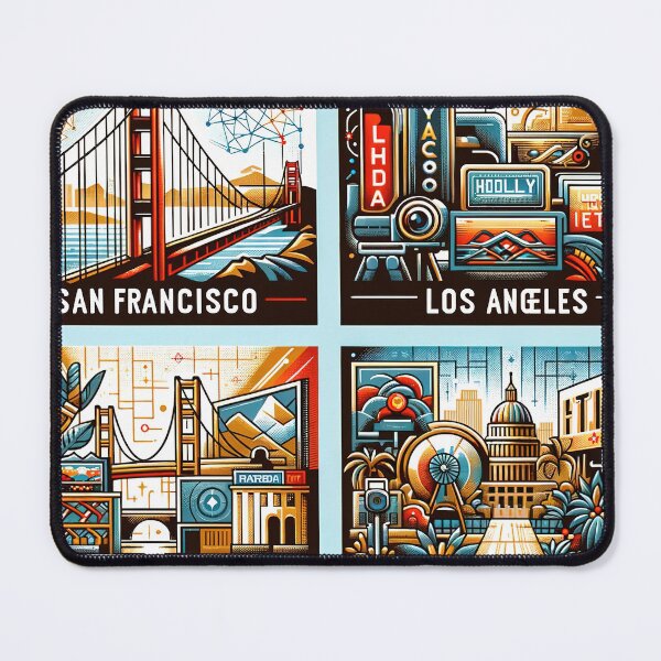 Item preview, California Mosaic: City Vibes Illustrated designed and sold by FIYARO.