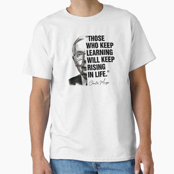 Item preview, Charlie Munger quote on learning - Warren Buffet designed and sold by caricashirts.