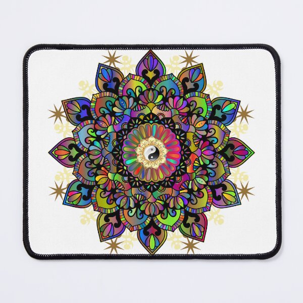 Item preview, Rainbow Mandala Jing Jang designed and sold by MarzenaKa.