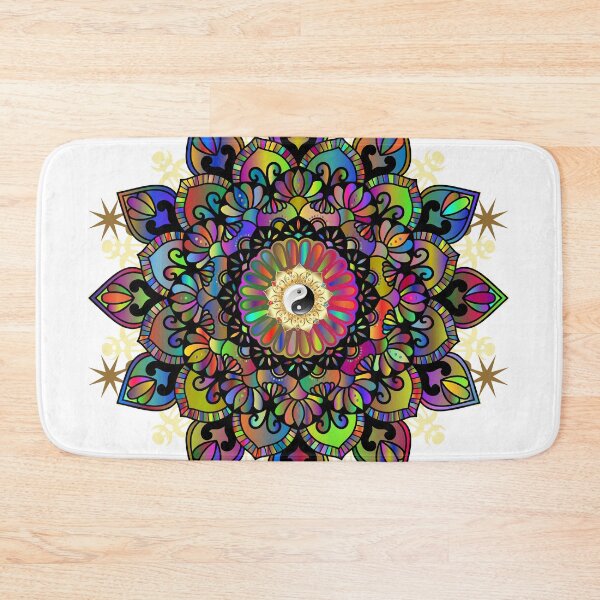 Item preview, Rainbow Mandala Jing Jang designed and sold by MarzenaKa.
