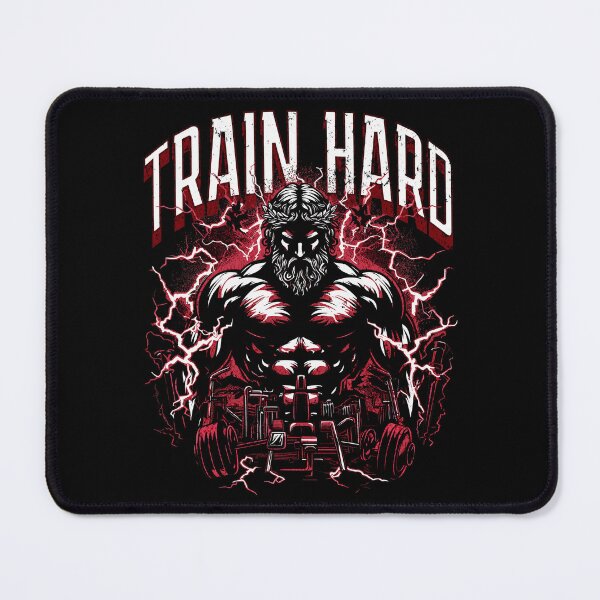Item preview, Train Hard Zeus Gym God designed and sold by RedDesignSyc.