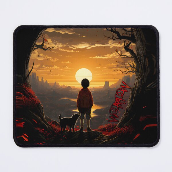 Item preview, Young adventurer and dog companion designed and sold by Woof-WoofSK.