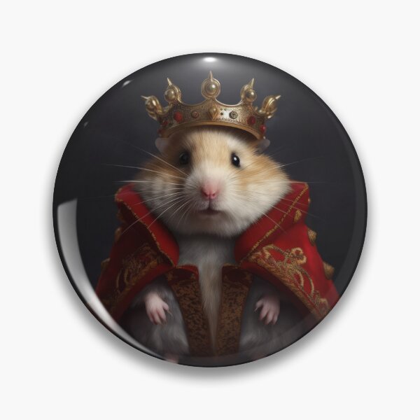 Item preview, King Hamster in Royal Crown designed and sold by salarkoshop.