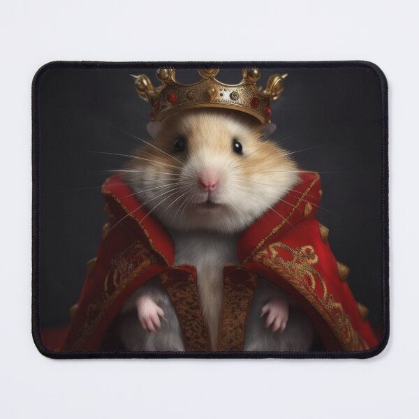 Item preview, King Hamster in Royal Crown designed and sold by salarkoshop.