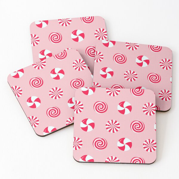 Item preview, Pink Peppermint Candy Cane Festive Holiday Pattern  designed and sold by newburyboutique.