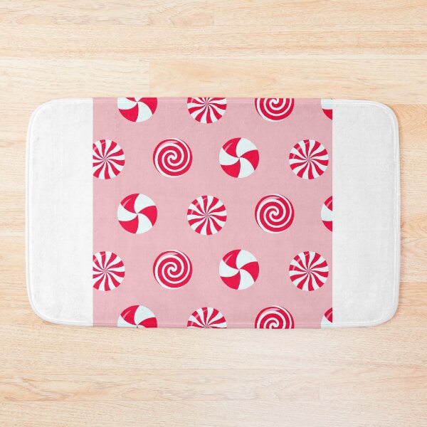 Item preview, Pink Peppermint Candy Cane Festive Holiday Pattern  designed and sold by newburyboutique.