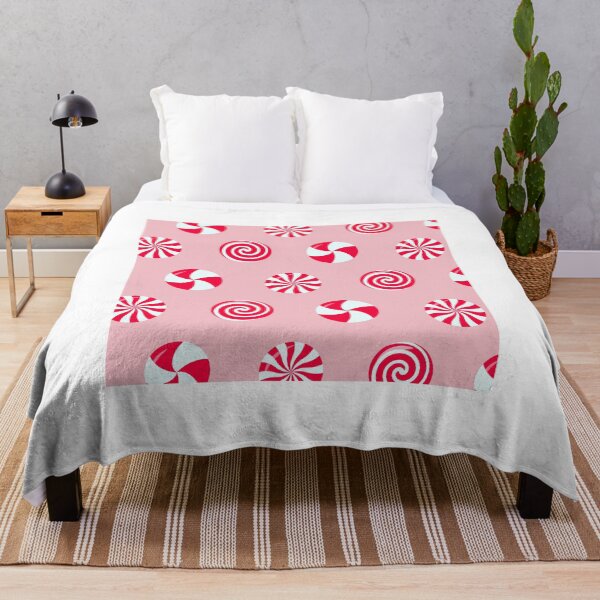 Item preview, Pink Peppermint Candy Cane Festive Holiday Pattern designed and sold by newburyboutique.
