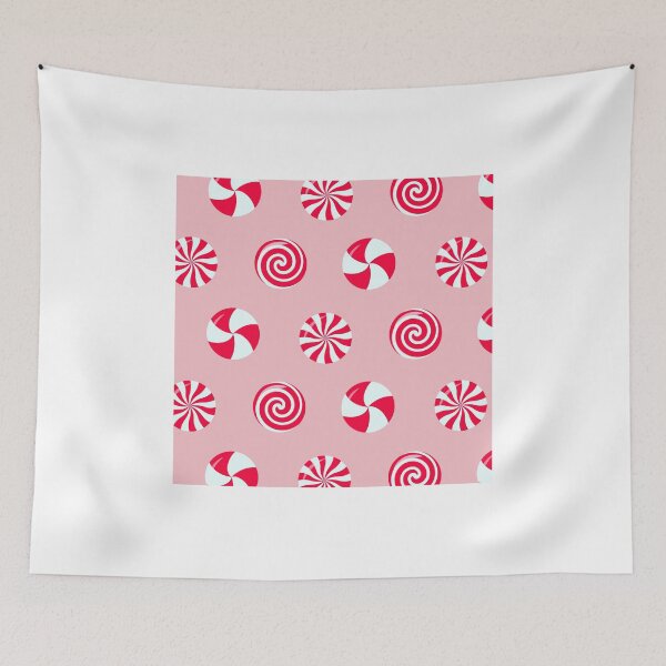 Item preview, Pink Peppermint Candy Cane Festive Holiday Pattern  designed and sold by newburyboutique.
