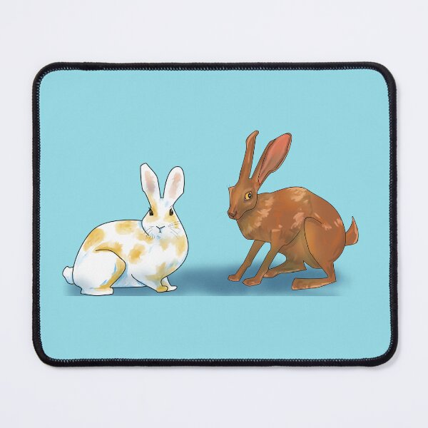 Item preview, A rabbit and a hare - Cute Cartoon designed and sold by Apricity-.