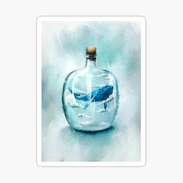 Vintage Glass Bottles Colored Pencil Art Print by Headspace Illustrations 