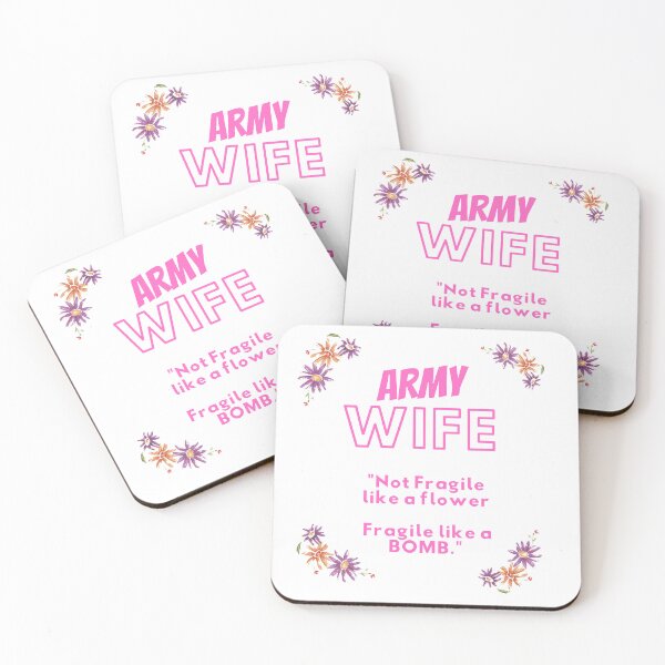 Item preview, Army Wife not fragile like a flower, fragile like a bomb designed and sold by clarkrc.