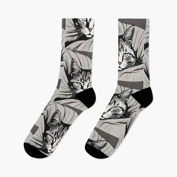 Item preview, black and white Cat chilling designed and sold by Catophile.