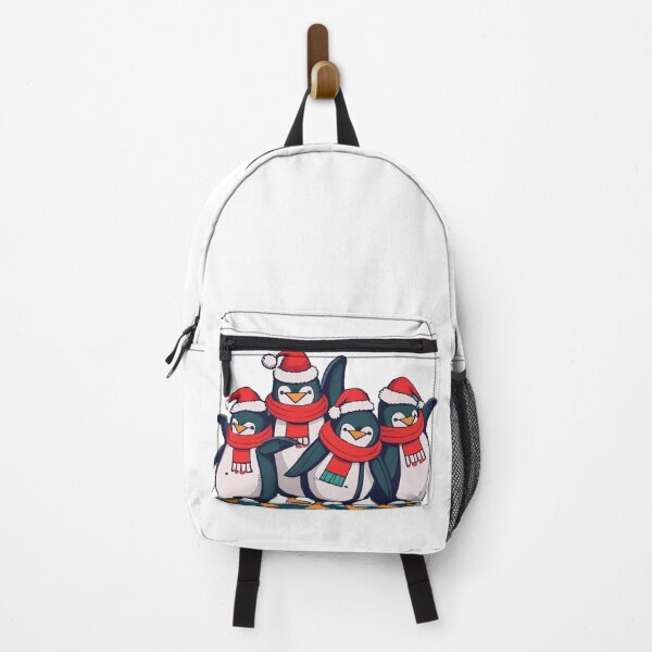 Item preview, Festive Penguins: Adorned in Santa Hats, Frolicking in Cheerful Array designed and sold by Attire mukashaf.