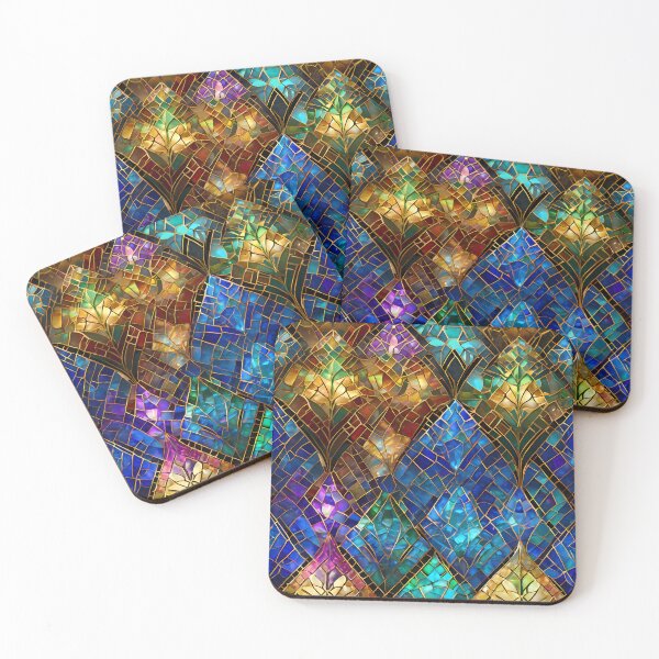Item preview, Vibrant Glass Mosaic Pattern designed and sold by Kittyzens.