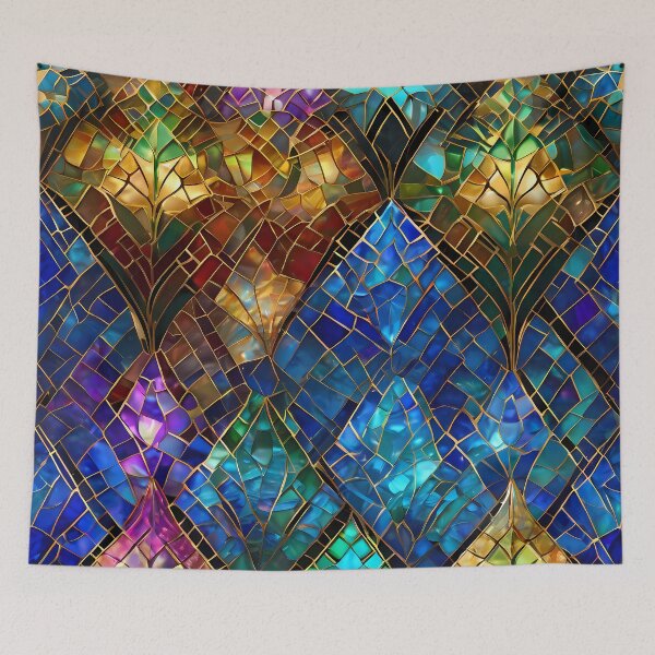 Item preview, Vibrant Glass Mosaic Pattern designed and sold by Kittyzens.
