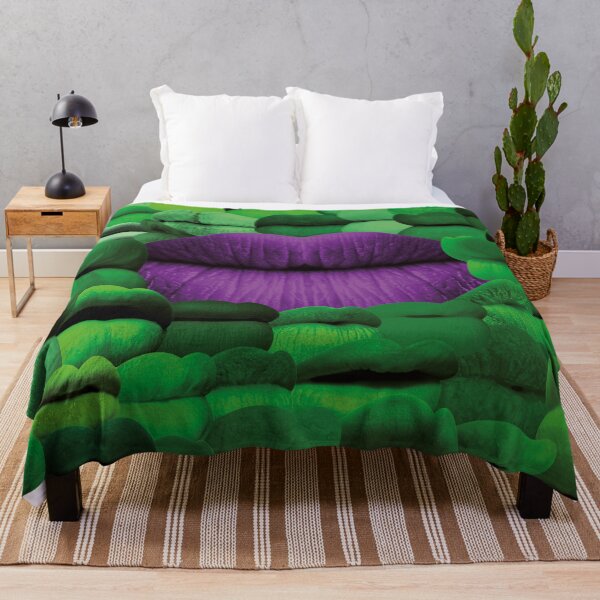 Item preview, LipLop obra bocas verdes moradas regalo original designed and sold by Eriomir.