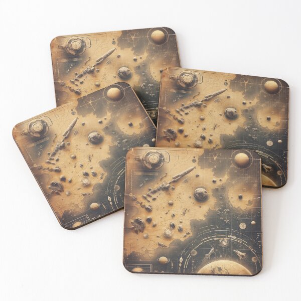 Item preview, Space Map - Landscape - home decor designed and sold by crea8iveway.