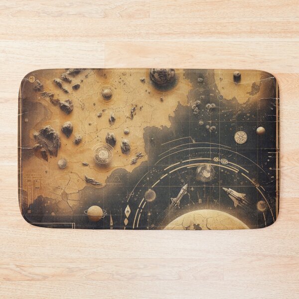 Item preview, Space Map - Landscape - home decor designed and sold by crea8iveway.
