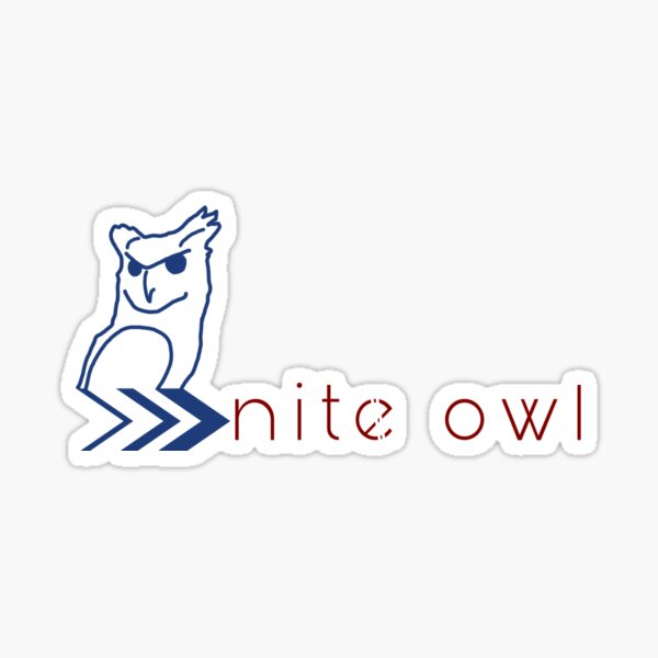 Nite owl logo v2 Sticker