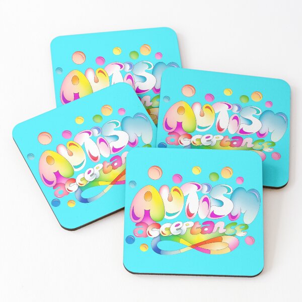 Item preview, Autism Acceptance, brightly coloured, Custom bubble design. designed and sold by BirthOfOptima.