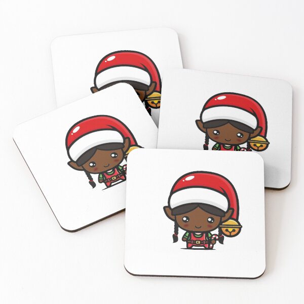 Item preview, Little Black Christmas Elf Girl designed and sold by RMSartZ.