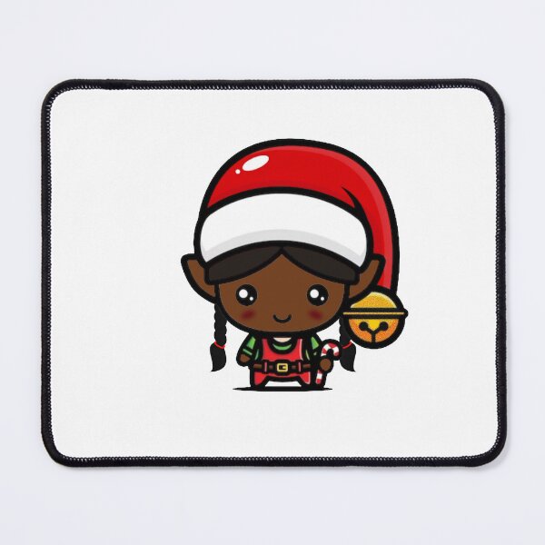 Item preview, Little Black Christmas Elf Girl designed and sold by RMSartZ.