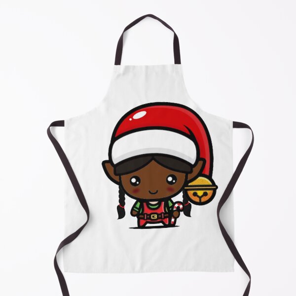 Item preview, Little Black Christmas Elf Girl designed and sold by RMSartZ.
