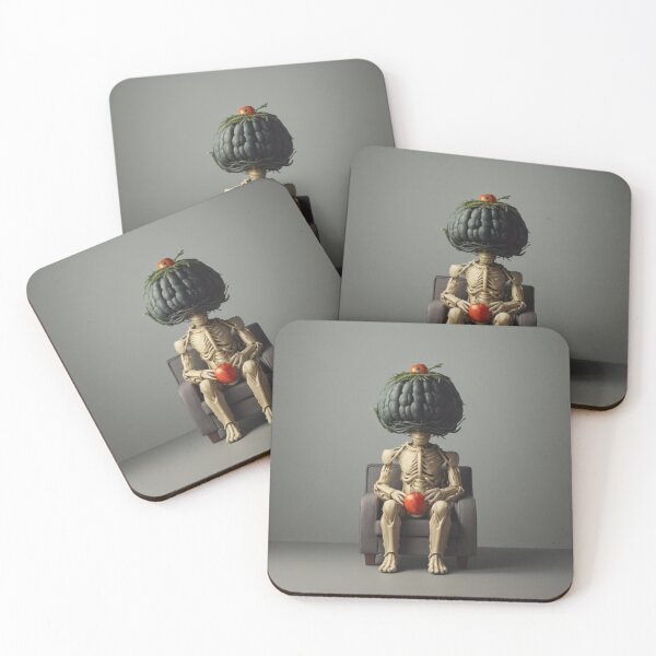 Item preview, Skeleton with a vegetable head designed and sold by jsebouvi.