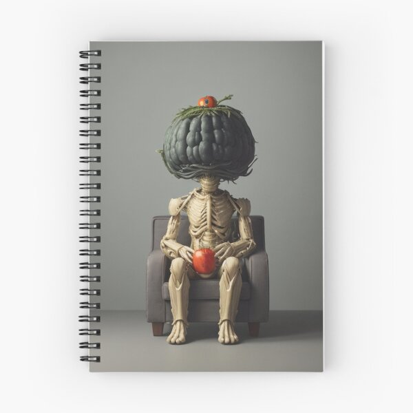 Item preview, Skeleton with a vegetable head designed and sold by jsebouvi.