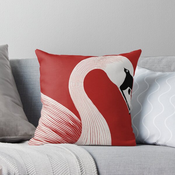 Item preview, Swan on Red Background designed and sold by Łukasz Stanisławski.