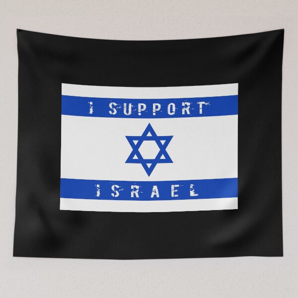 Item preview, I Support Israel Flag designed and sold by AJ  Liber.