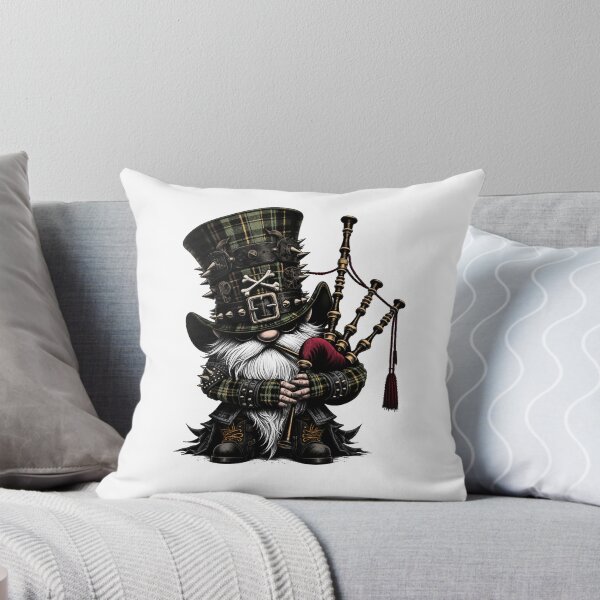 Item preview, Bagpiper gnome, Rock Style Scottish Gnome designed and sold by WorldByFlowers.