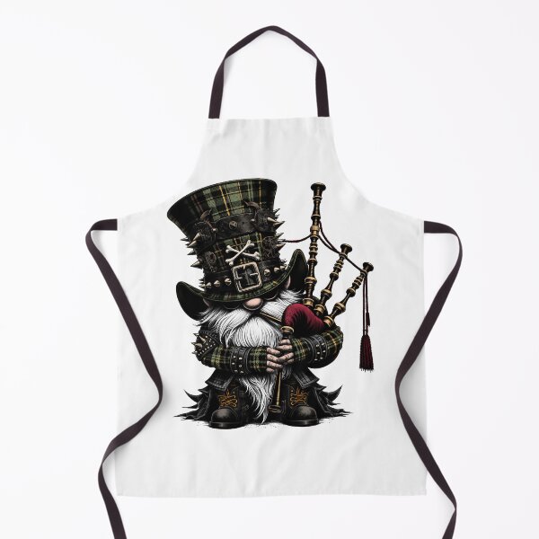 Item preview, Bagpiper gnome, Rock Style Scottish Gnome designed and sold by WorldByFlowers.