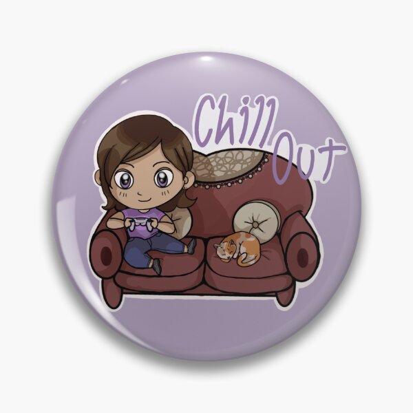 Item preview, Chill out gamer girl sticker designed and sold by Amisadventure in art.