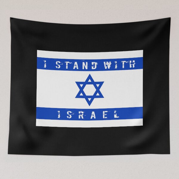Item preview, I Stand with Israel Flag designed and sold by AJ  Liber.
