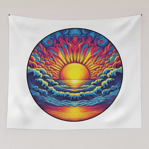 Item preview, Edge Of The Ocean - Psychedelic (Image Only) designed and sold by bedenhart.