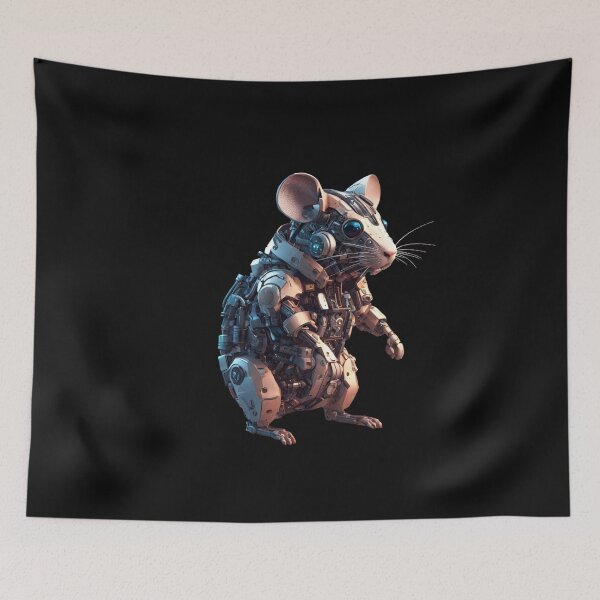 Item preview, Terminator Robot Cyberpunk Mouse designed and sold by Aquillashop.