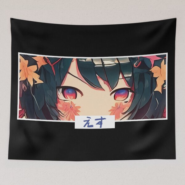 Item preview, Emu Anime Eyes Typography Manga Panel designed and sold by Otakurypto.