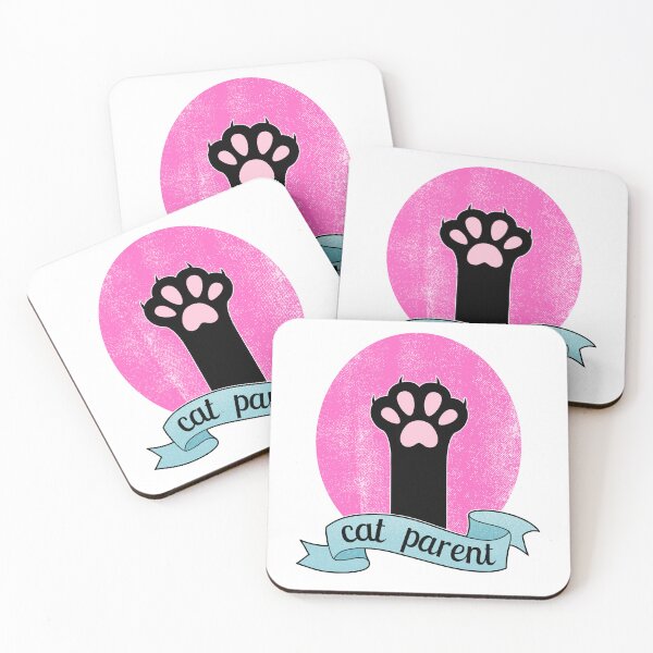 Item preview, Cat Parent | Cat Paw | Teal and Pink  designed and sold by ObsidianDaz.
