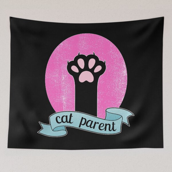 Item preview, Cat Parent | Cat Paw | Teal and Pink  designed and sold by ObsidianDaz.