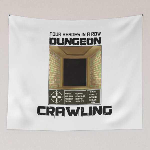 Item preview, Four heroes in a row dungeon crawling rpg screen and menu options designed and sold by Mario Cabrera.