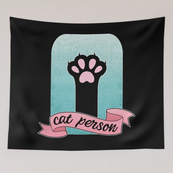 Item preview, Cat Person | Cat Paw | Teal and Pink  designed and sold by ObsidianDaz.