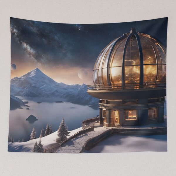 Item preview, Steampunk Observatory on an Alien World - 1 designed and sold by nyathiwa.