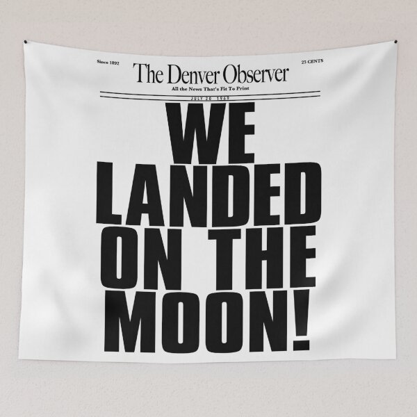 Item preview, WE LANDED ON THE MOON! designed and sold by ourkid.