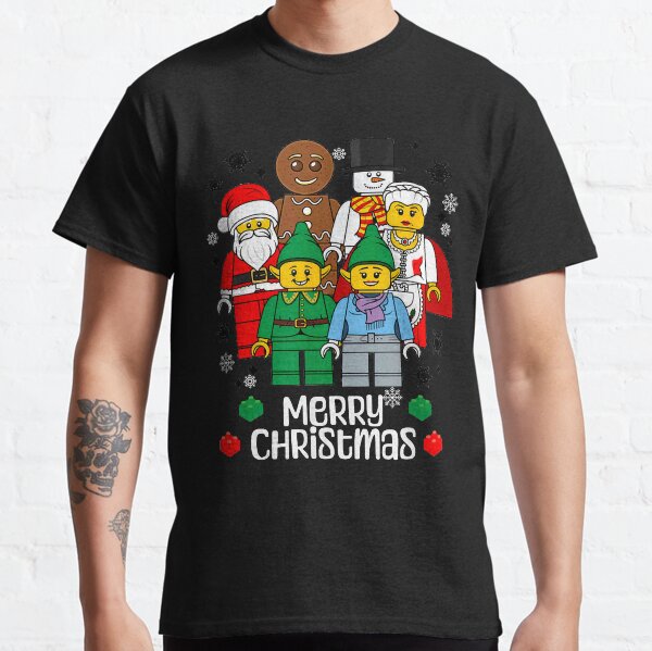 Item preview, Merry Christmas Building Bricks Santa Elf Snowman Figures T-Shirt, Merry Cruisemas Shirt, Family Christmas 2023 Trip Shirt, designed and sold by jenagnesa.