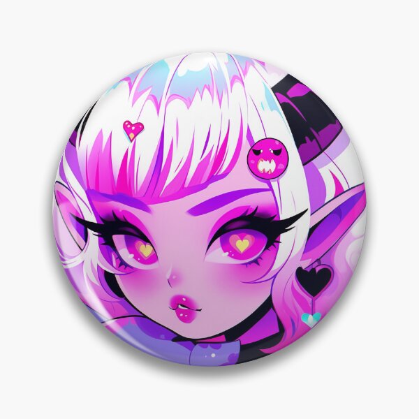 Item preview, Kawaii Pinkcore Cutecore Devilcore Demon Anime Girl designed and sold by bubblegoth.